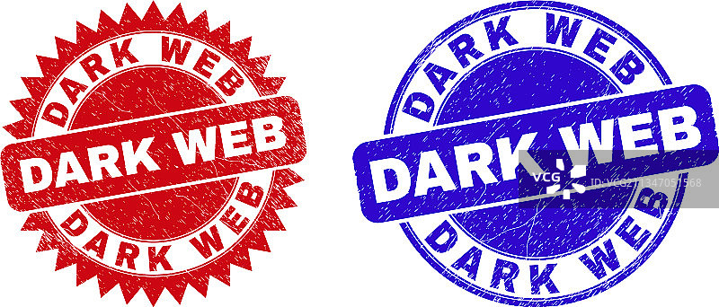 带有橡胶的深色网络圆形花结水印图片素材