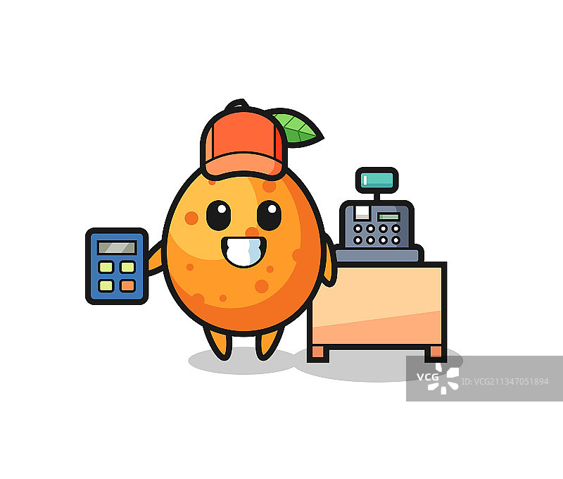 收银员金桔图片素材