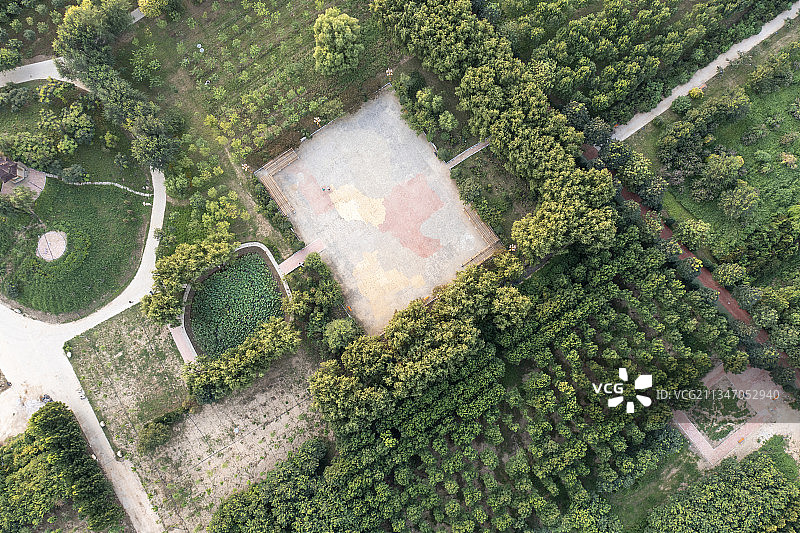 20210829中国 河北省 石家庄市 深泽县 滨河公园图片素材