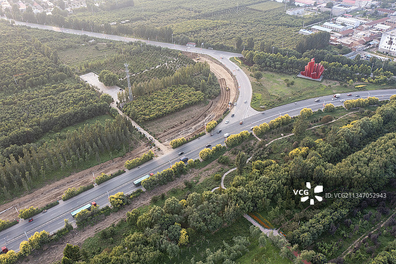 20210829中国 河北省 石家庄市 深泽县 滨河公园图片素材