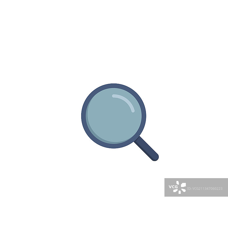 白色背景上的放大镜图片素材