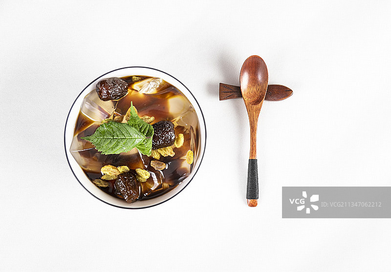 夏天的冰粉凉粉美食图片素材