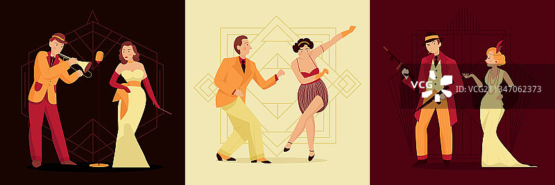 复古二十年代设计理念图片素材