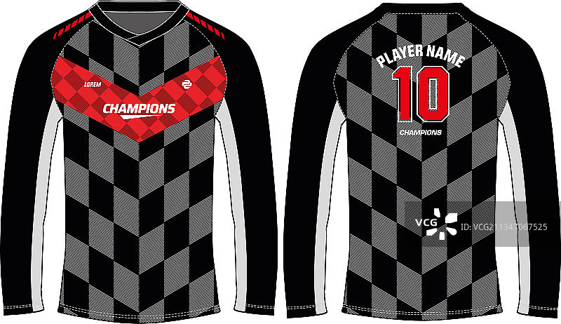 长袖赛车T恤运动衫设计图片素材