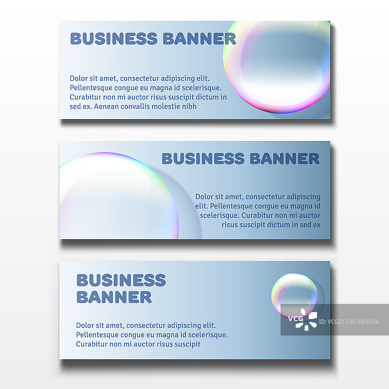 三张商务banner图片素材