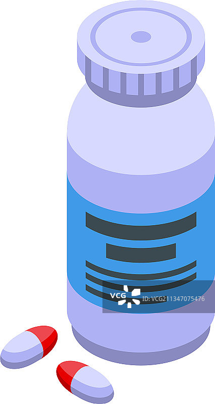 胶囊睡眠等距药丸图标图片素材