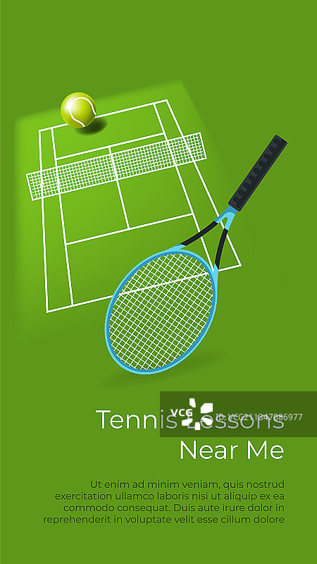 附近的网球课程和体育课程图片素材