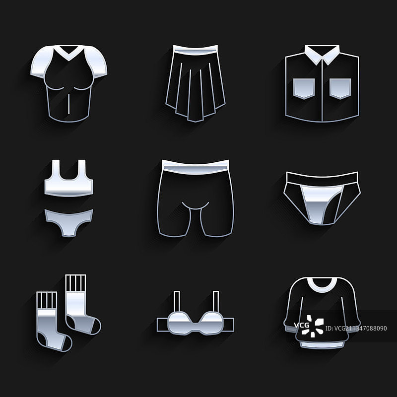 自行车短裤文胸毛衣男士内裤套装图片素材