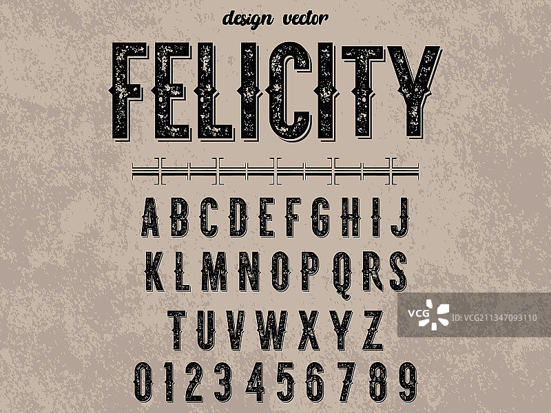 复古字体阴影设计图片素材