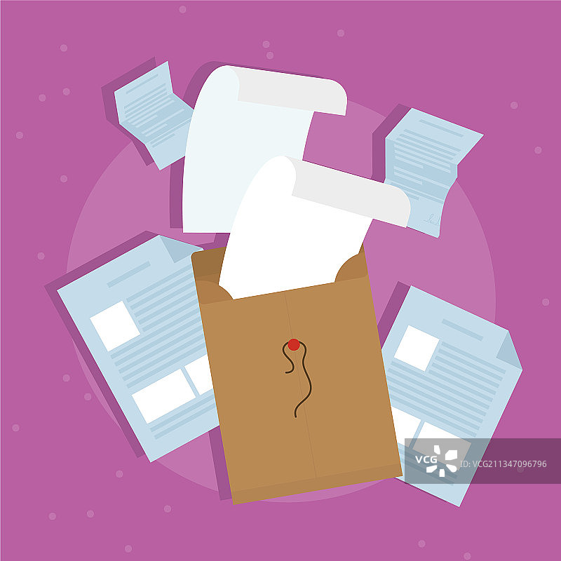 信封和文件图片素材