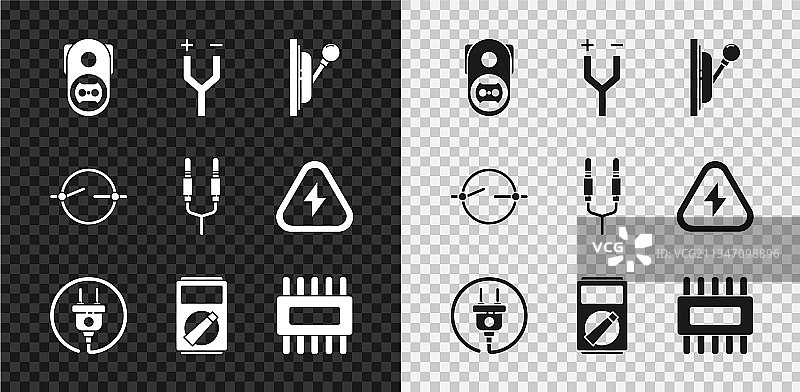 电源插座电缆面板插头图片素材