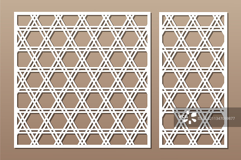 装饰卡片切割线阿拉伯花纹图片素材
