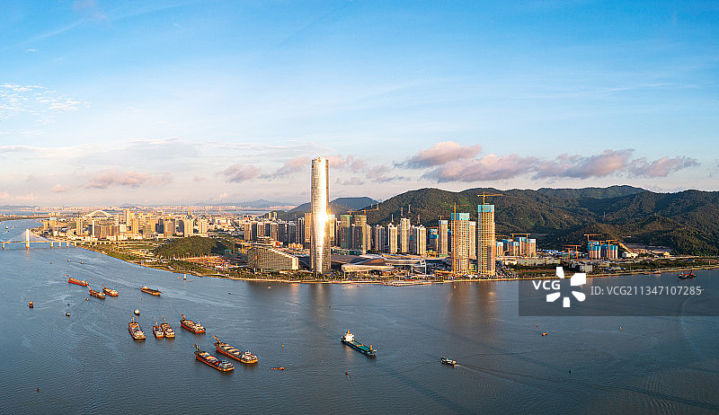 珠海珠海中心十字门中央商务区图片素材