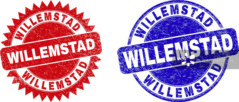 威廉斯塔德圆形花结水印图片素材