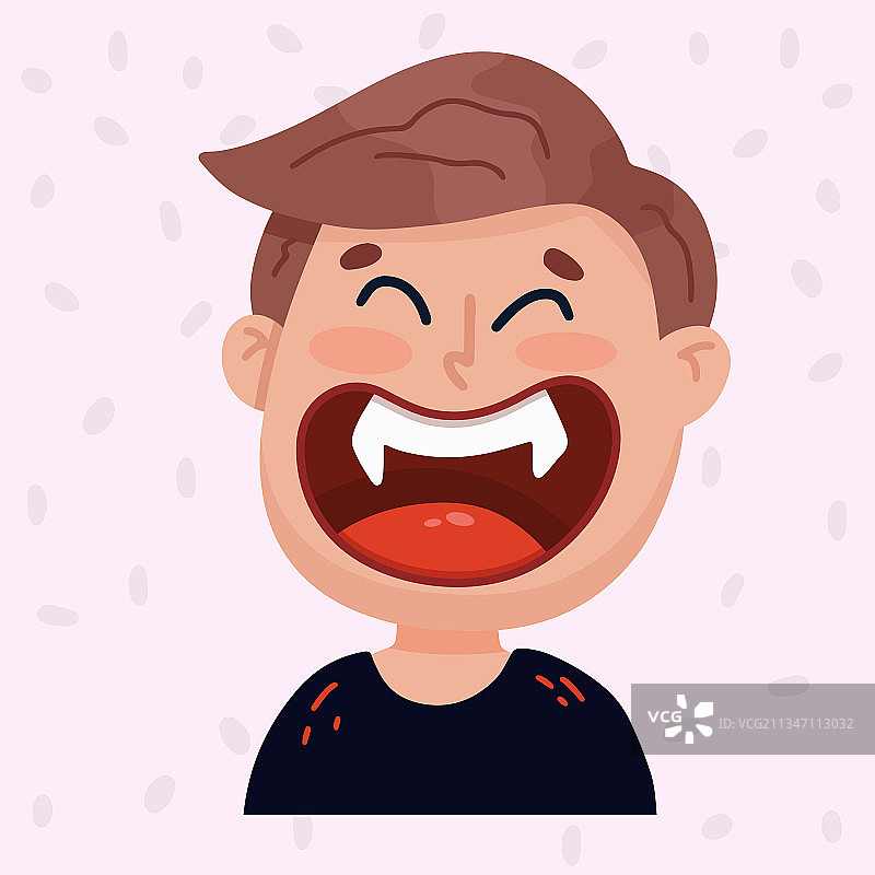 万圣节可爱尖牙吸血鬼图片素材