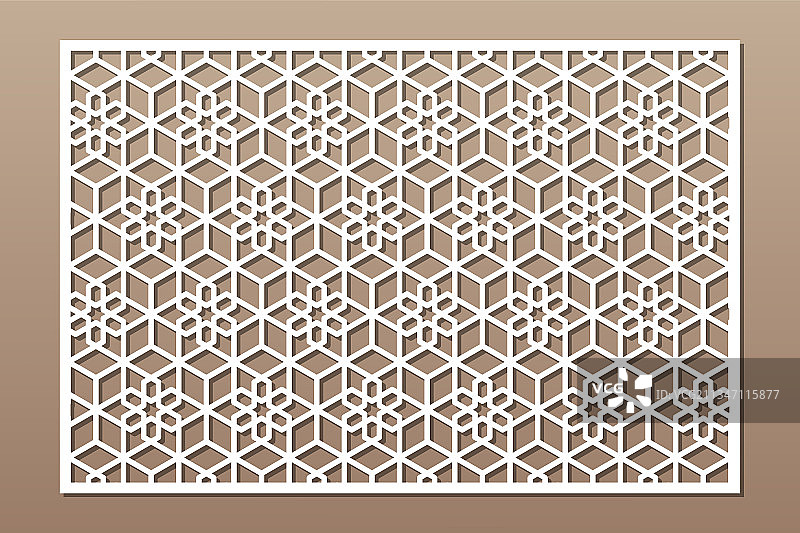 装饰卡片切割线阿拉伯花纹图片素材
