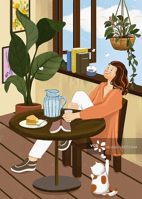 独处时光图片素材