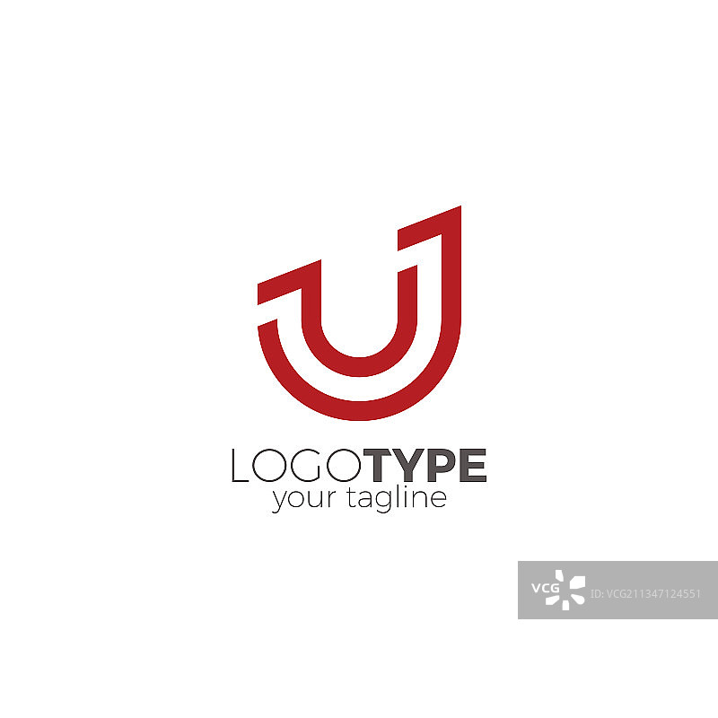 简约字母U标志图片素材