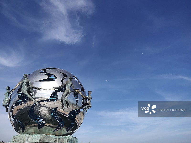 北海银滩罗马广场图片素材