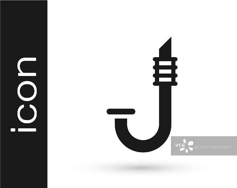 白色背景上的黑色潜水通气管图标图片素材