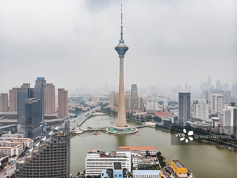 中国天津电视台天塔图片素材