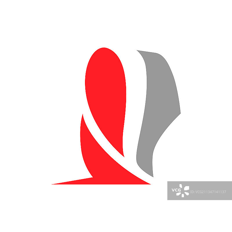 白色背景上的跑鞋符号图片素材