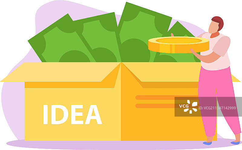 众筹扁平图标图片素材