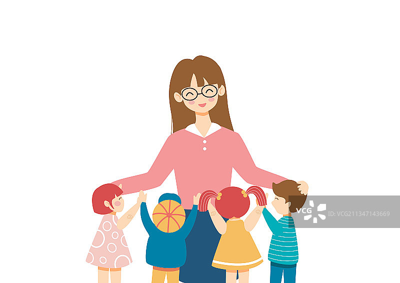 矢量老师同学图片素材