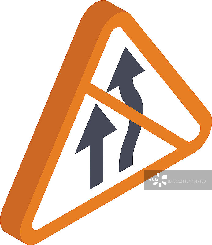 道路分岔标志图片素材