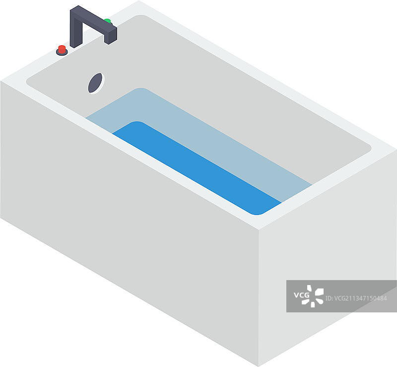 2.5D浴缸图片素材
