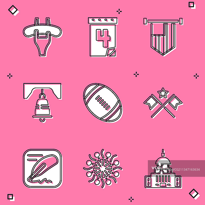 7月4日香肠日历图片素材