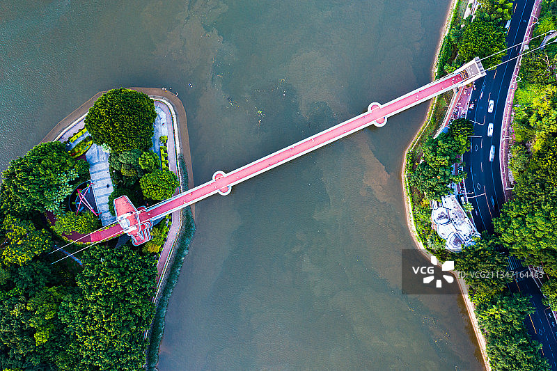 福州江心公园索桥图片素材