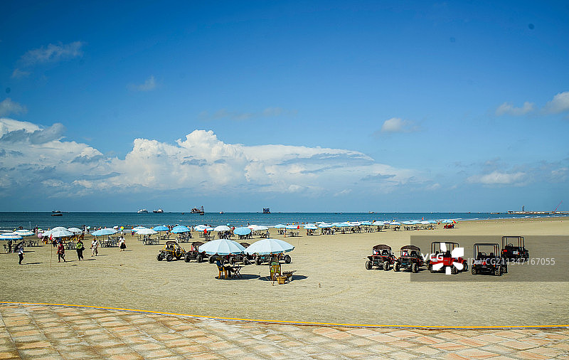 北海银滩海滩风光图片素材