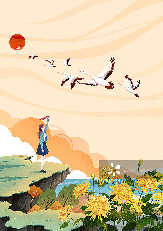 二十四节气之寒露图片素材