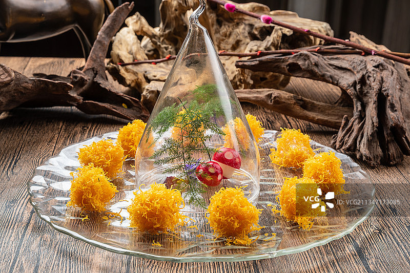 黄金炸虾球图片素材