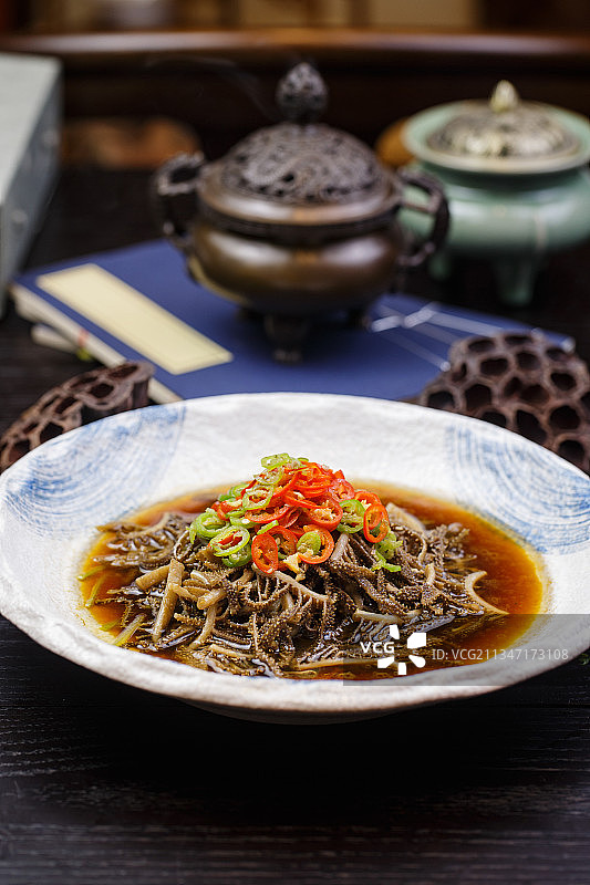 椒麻红油肚丝图片素材