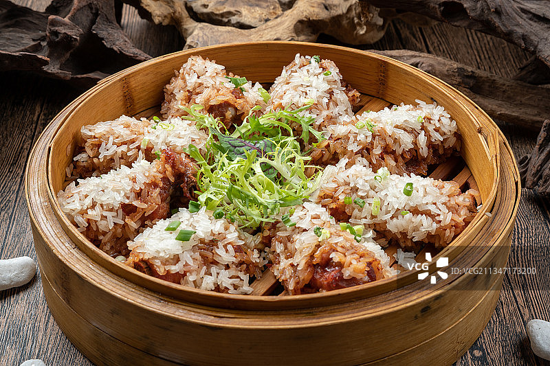 糯米粉蒸排骨图片素材