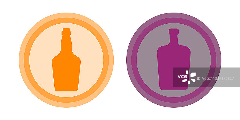 威士忌酒瓶背景圆形设计图片素材