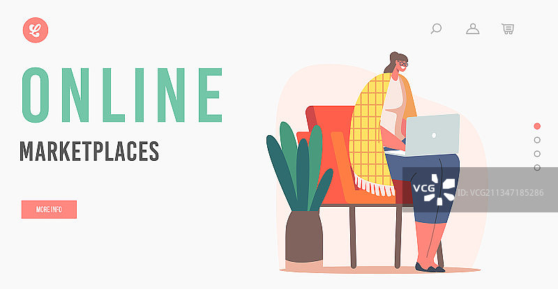 在线市场首页模板图片素材