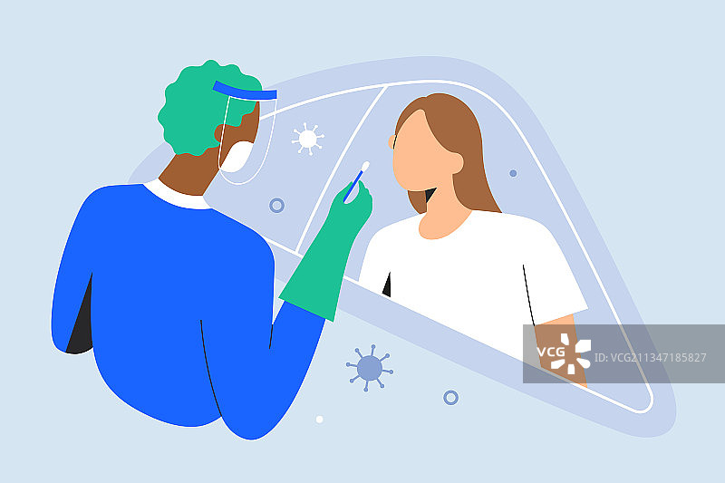 新冠患者快速核酸检测通道图片素材