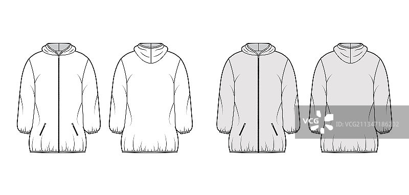 羽绒服夹克技术时尚图片素材