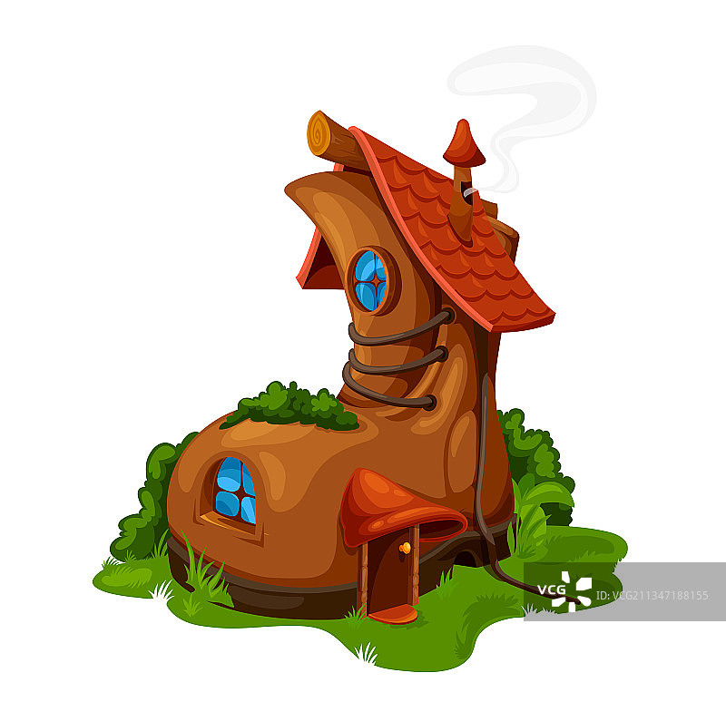 卡通童话靴子小屋图片素材