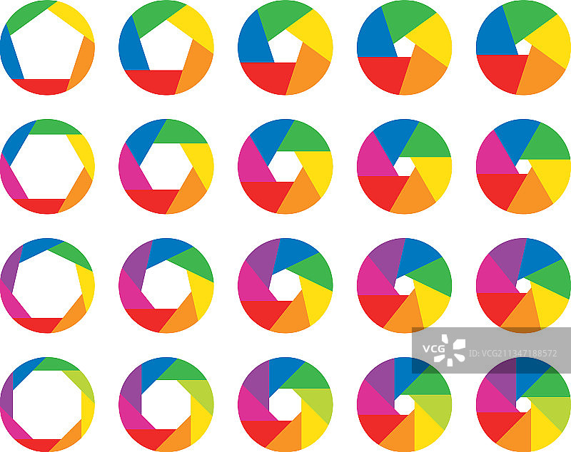 相机光圈频谱套件图片素材