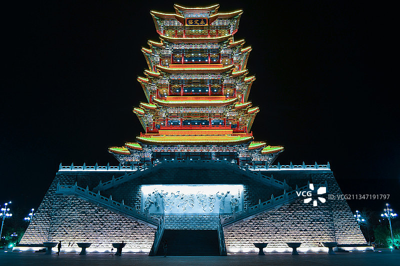 北京永定楼图片素材