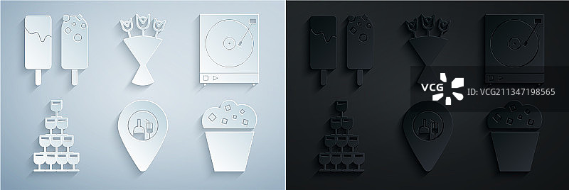 酒精或啤酒吧台场景，含黑胶唱机图片素材