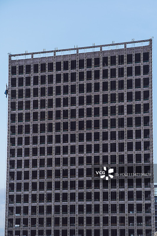 完成主体结构的城市高楼图片素材