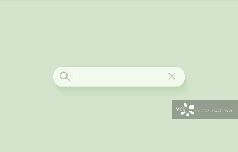 网站UI的3D搜索栏浏览器按钮图片素材