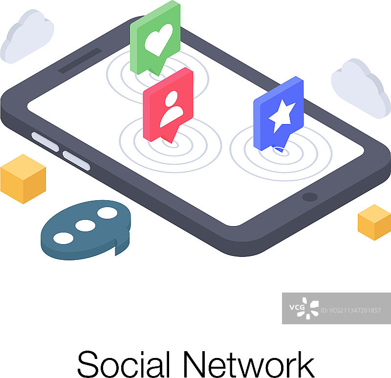 在线社交网络图片素材