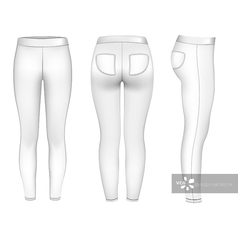 女士运动裤模型（健身房）图片素材
