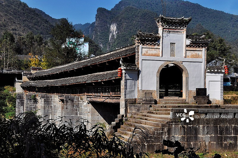 重庆秀山溪口天生桥图片素材